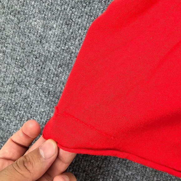 Winter‎ Texan Tshirt Mens Large Red Short Sleeve Embroidered Bird Cardinal - Picture 5 of 9